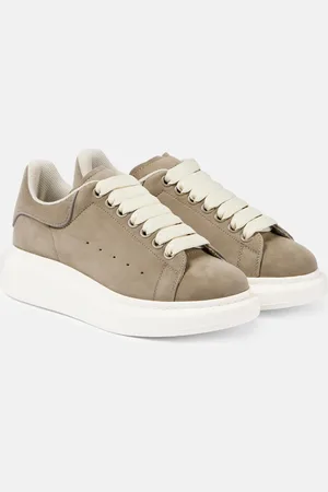 Alexander McQueen Baskets à plateforme oversize en daim