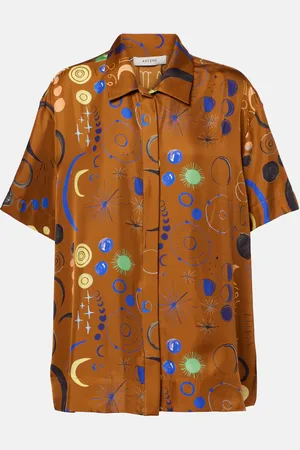 ASCENO Chemise Montauk imprimée en soie
