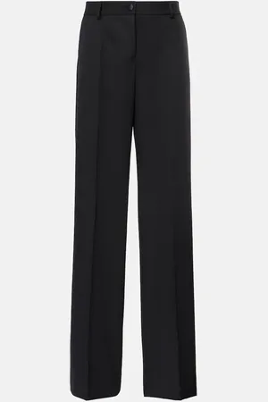 Dolce & Gabbana Pantalon ample en laine et soie