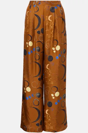 ASCENO Pantalon droit Isola à taille mi-haute