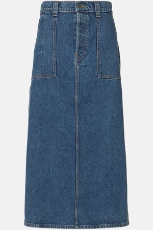 Khaite Jupe longue Genevieve en jean