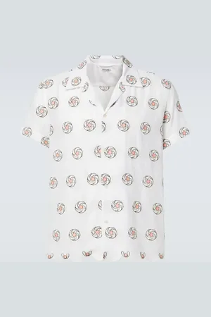 BODE Chemise Floral Aperture en coton