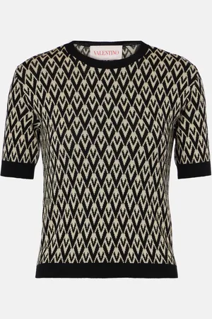 VALENTINO Pull Monogram en laine vierge
