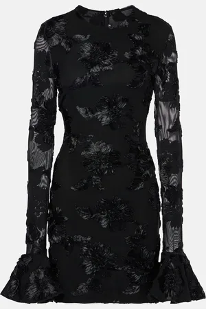 ROTATE Robe brodée à fleurs