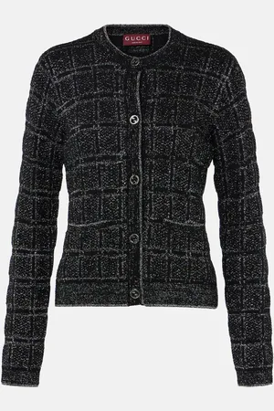 Gucci Cardigan en laine mélangée à carreaux