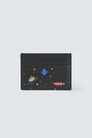 Loewe X Suna Fujita – Porte-cartes Simple Deep Sea en cuir