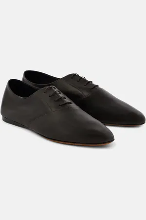 The Row Richelieus Awar Lace Up en cuir