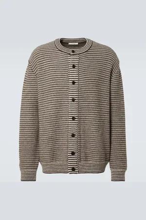 The Row Cardigan Doyle rayé en alpaga