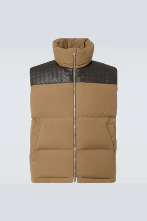 Bottega Veneta Veste doudoune sans manches Intrecciato en coton