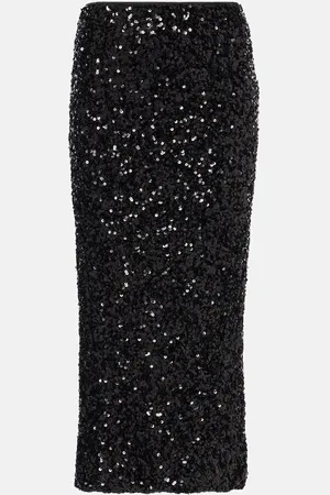 ROTATE Jupe midi à sequins