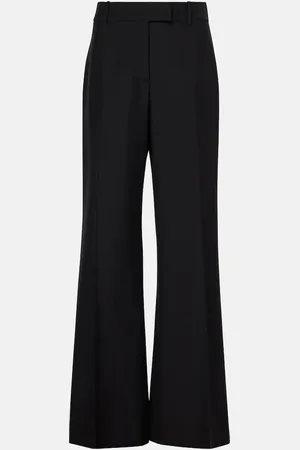 Alexander McQueen Pantalon de smoking en laine et mohair