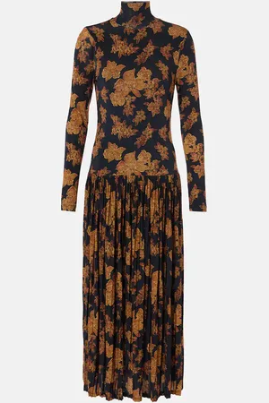 ULLA JOHNSON Robe longue Amaya imprimée