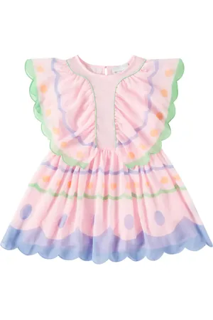 Stella McCartney Robe brodée à volants