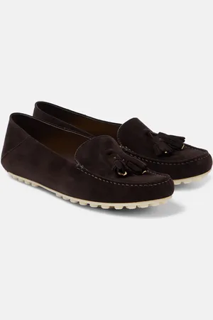 Loro Piana Mocassins Dot en daim