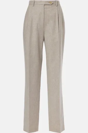 The Row Pantalon droit Norbert en laine et cachemire