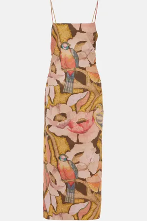 SIR Robe longue Talulah à fleurs en lin