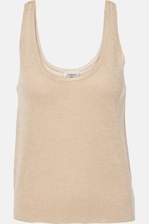 Saint Laurent Top métallisé