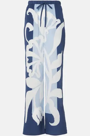 SIR Pantalon ample Sorrento en satin de soie