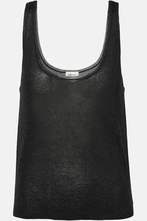 Saint Laurent Top en lamé