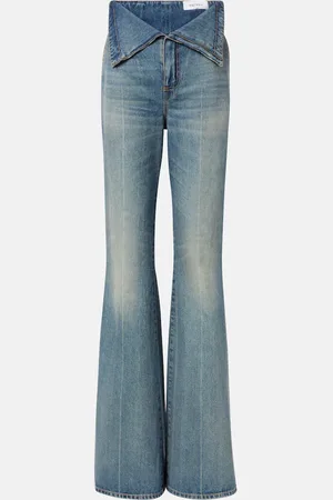 Alexander McQueen Jean bootcut à taille haute