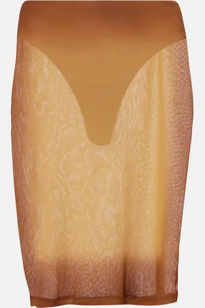 The Attico Jupe midi en tulle transparent
