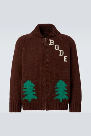 BODE Cardigan en laine à logo