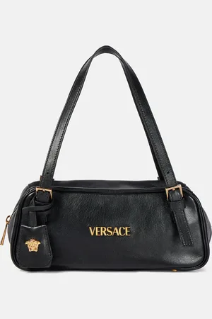 VERSACE Sac Tag Bowling Medium en cuir