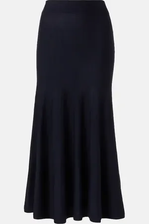 Khaite Jupe midi Mayu en laine