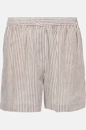 Brunello Cucinelli Bermuda en lin et soie