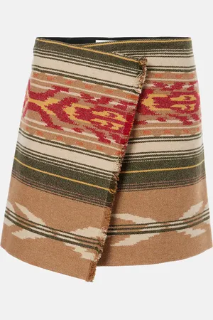 Marant Etoile Mini-jupe Adelaide en laine mélangée
