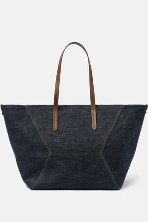 Brunello Cucinelli Sac Duo Large en jean