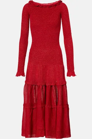 Altuzarra Robe longue Polly à encolure bardot