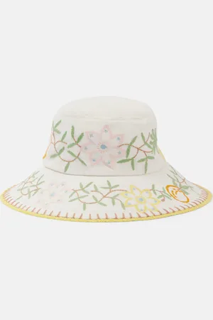ALÉMAIS Alémais Chapeau bob Olivia brodé en lin