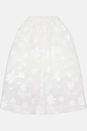 Simone Rocha Jupe midi en tulle à sequins