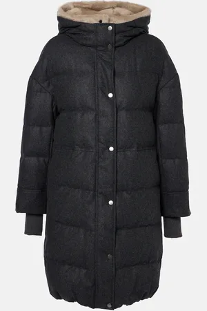Brunello Cucinelli Veste matelassée en laine
