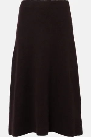 The Row Jupe midi Ivanka en cachemire et soie