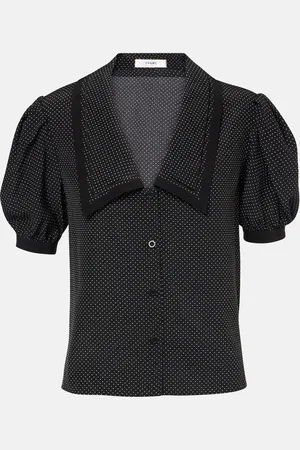 Frame Blouse en soie à pois