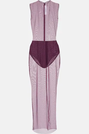 ALEX PERRY Robe midi en résille