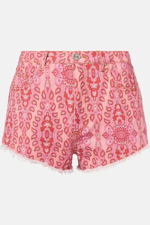 Etro Short imprimé en jean