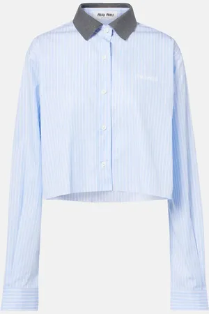 Miu Miu Chemise raccourcie en coton
