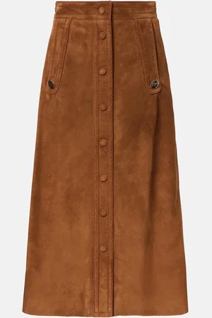 VALENTINO Jupe midi en daim