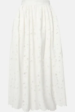 Erdem Jupe midi en coton mélangé
