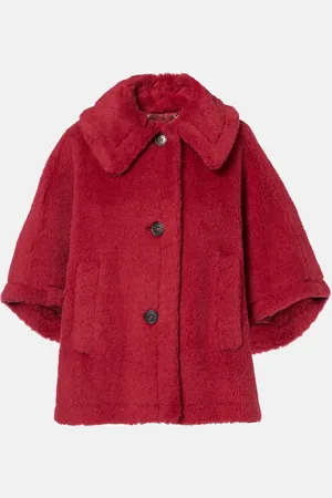 Max Mara Cape en laine et soie