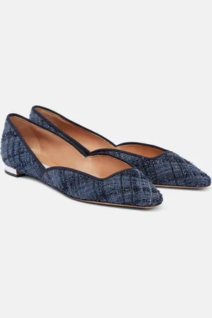 Aquazzura Ballerines Maia en tweed