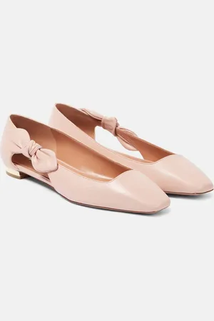 Aquazzura Ballerines Very Bow Tie en cuir