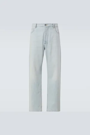 Bottega Veneta Jean ample à taille mi-haute