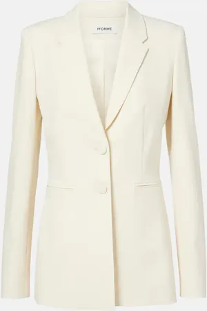 Fforme Blazer Bennet en crêpe de laine mélangée