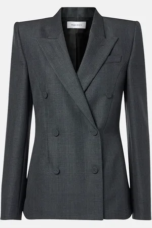Alexander McQueen Blazer en laine et mohair