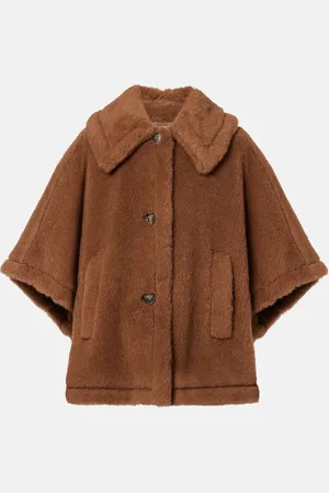 Max Mara Cape en laine et soie