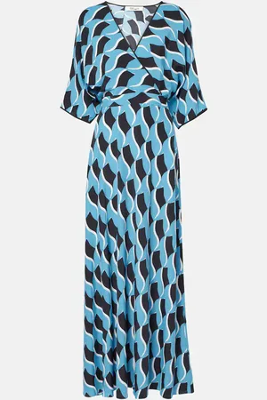 Diane von Furstenberg Robe longue Eloise imprimée en crêpe